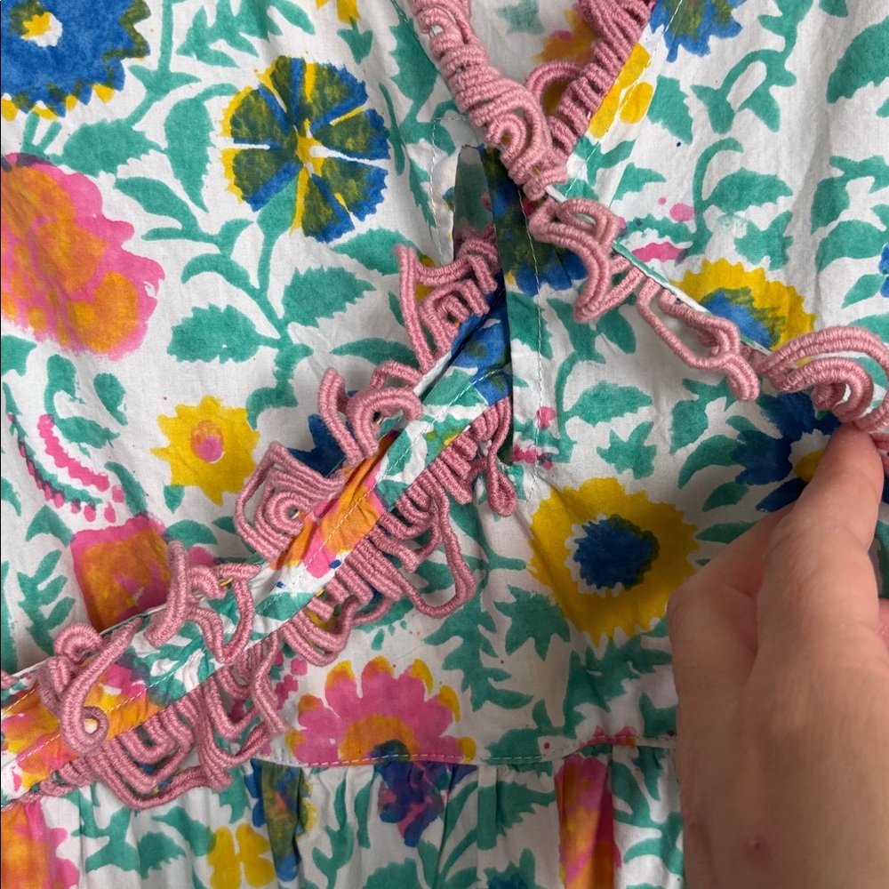 Sohana Colorful Floral Ruffle Dress - M - Picture 7 of 12